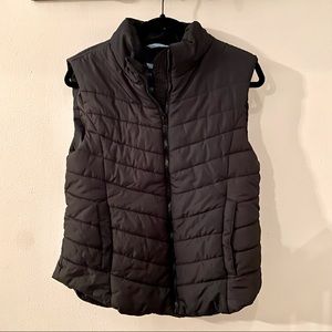 Aéropostale Black Sleeveless Puffer Vest Women XL